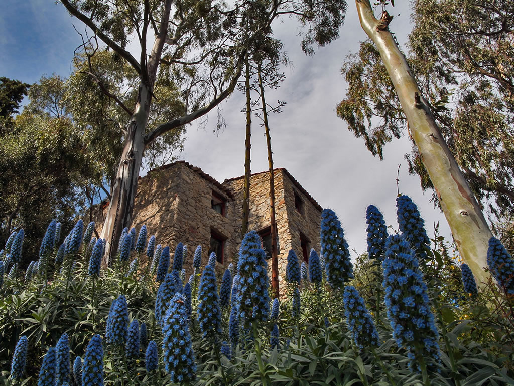 Outside The Mortola Tower - sustainable travel, eco suites